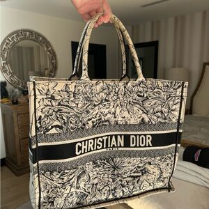 Christian Dior Canvas Book Tote